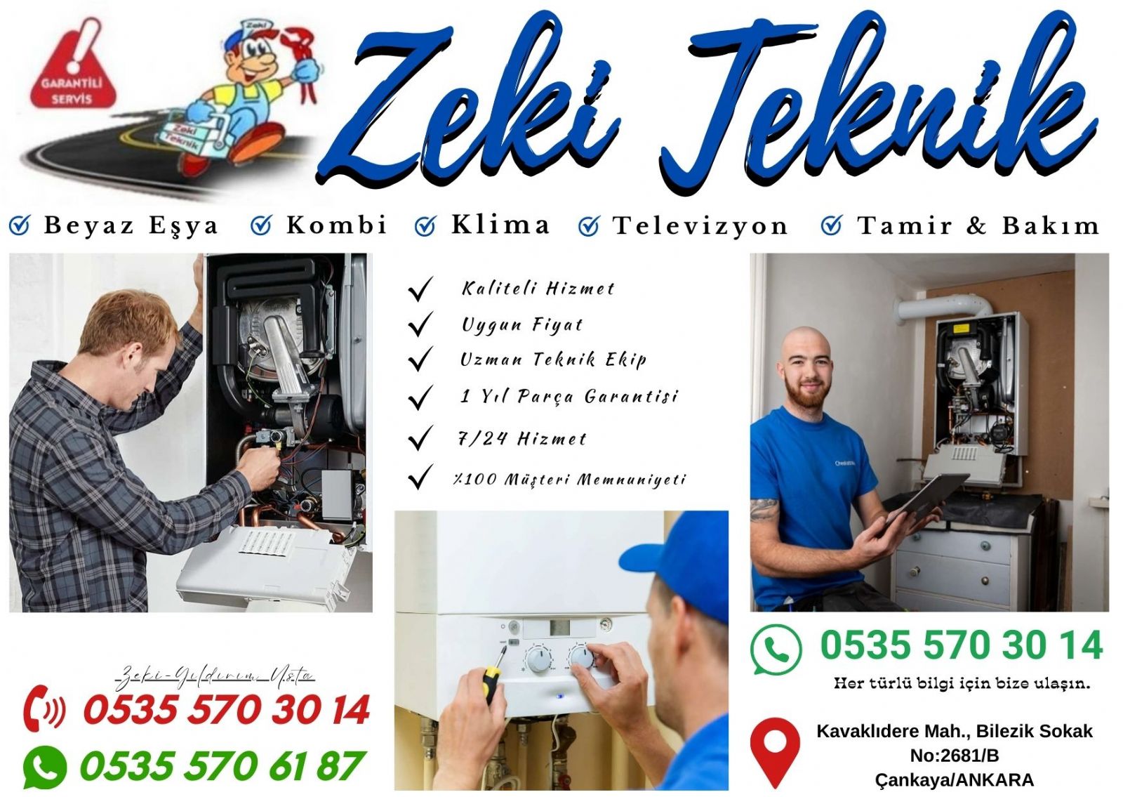 Kavaklıdere Kombi Servisi